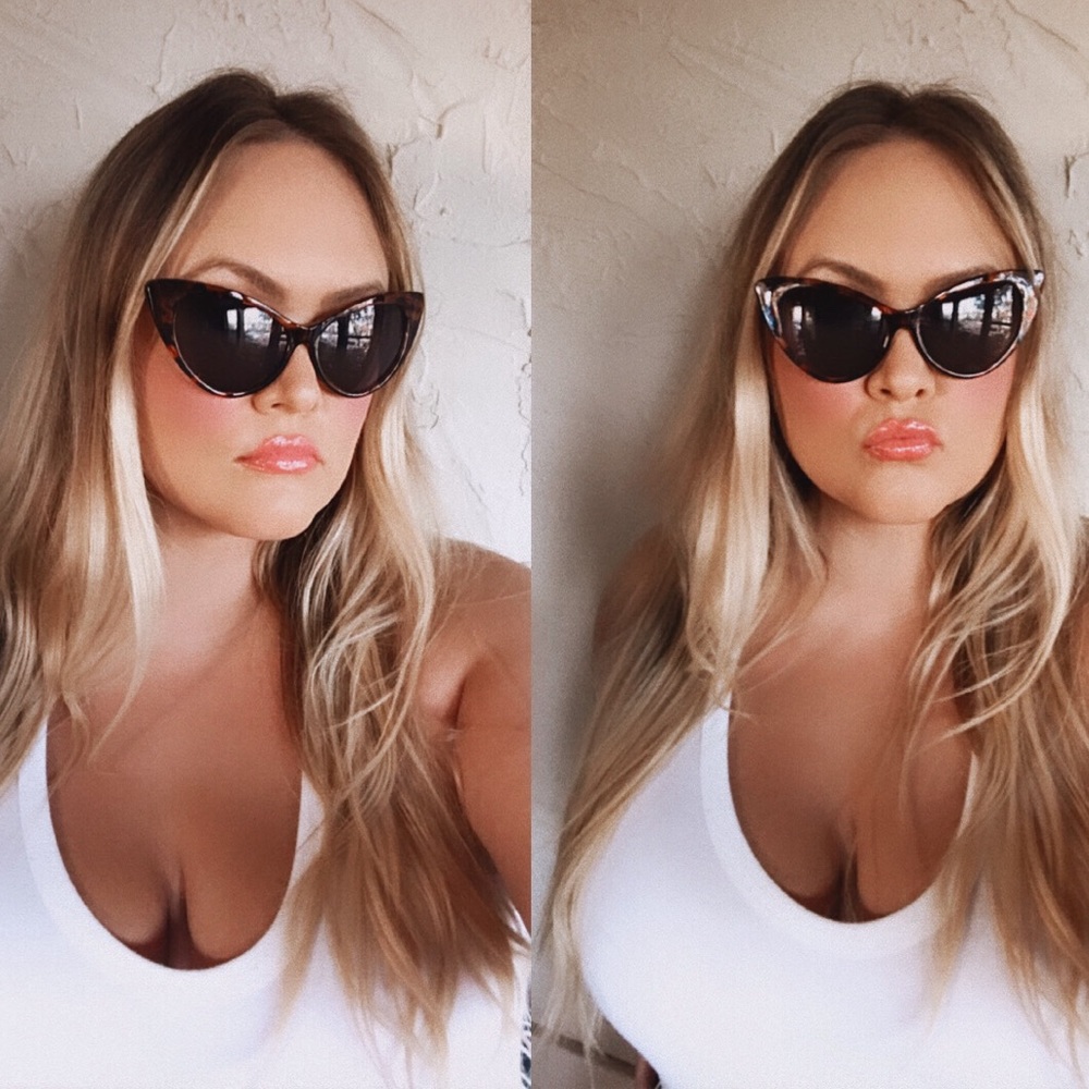 Chic Tortoise Shell Style Cat Eye Sunnies - Picture 5 of 15